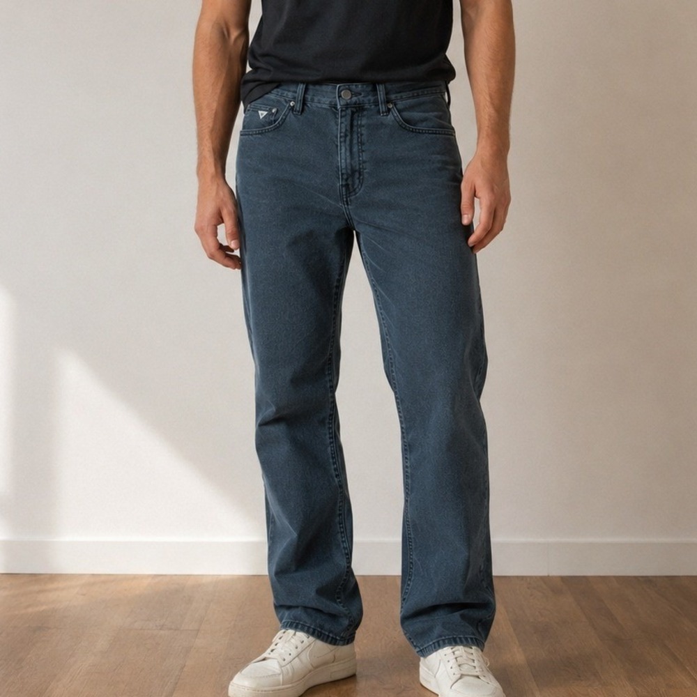 Guess Straight Denim Jeans 34 Casual Classic Streetwear Grunge Edgy Normcore
